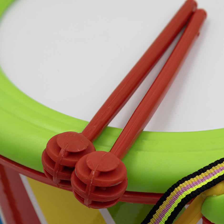 Toybharat Musical Drum Big | Multicolour | Travel Toys | Birthday Gift | Assorted