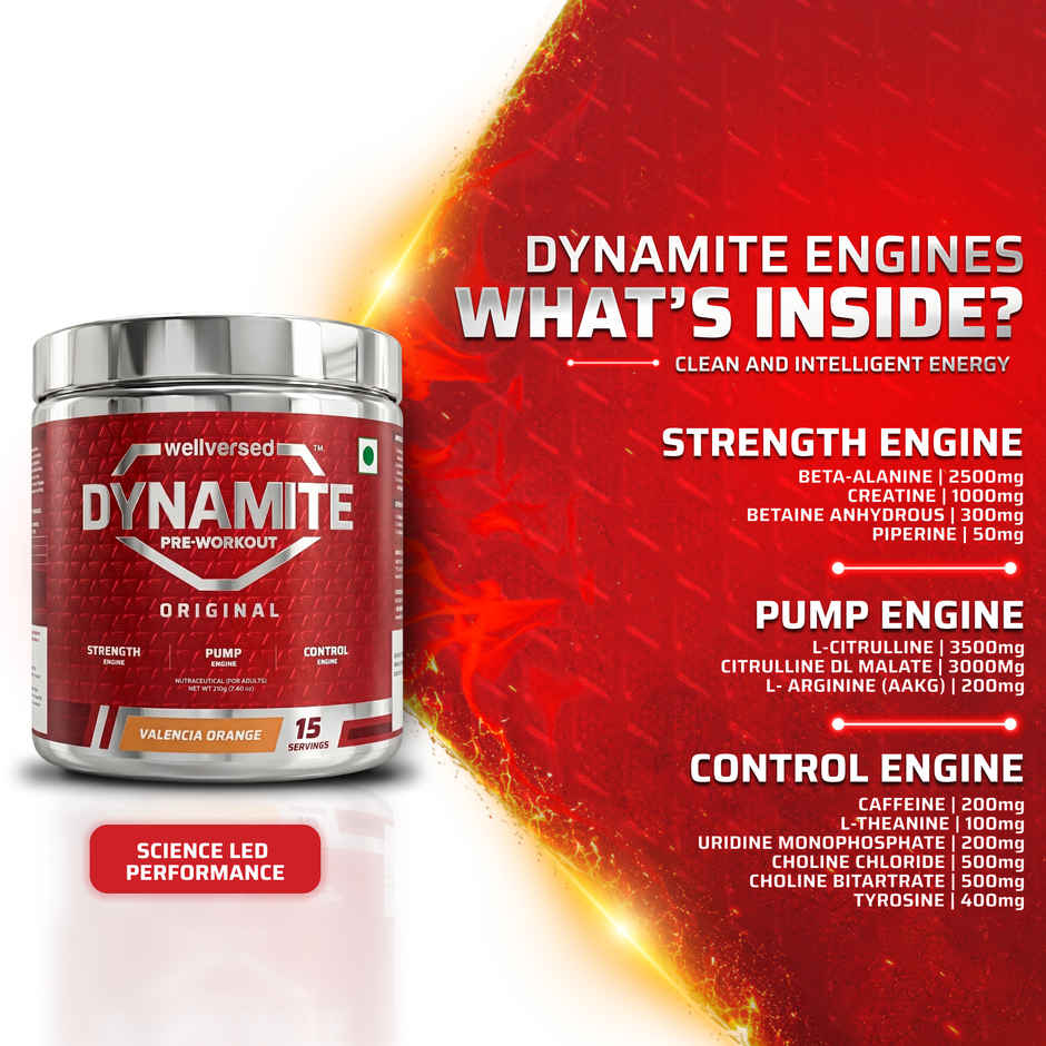 Dynamite Pre-Workout (15 Servings) Valencia Orange