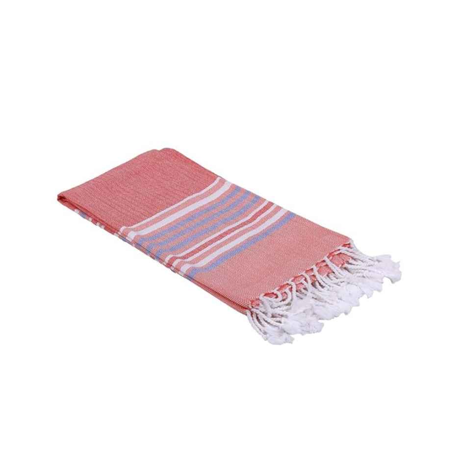 Bianca Ultra Soft Turkish Hammam Towel 100% Cotton | Bath Towel | Jadore Stripe | Pink