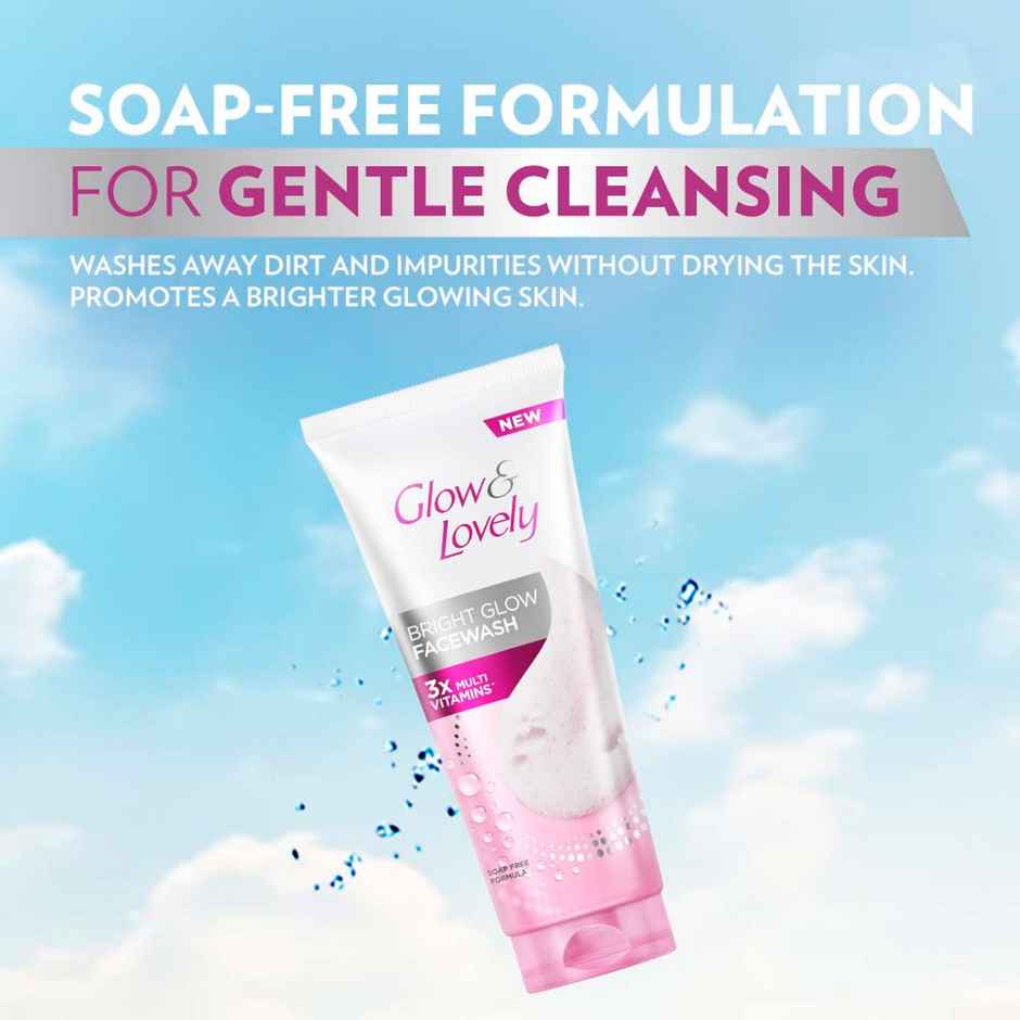 Glow & Lovely Insta Glow Multivitamins Face Wash - For Bright Skin