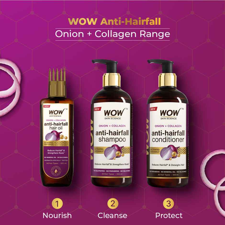 Wow Skin Science Red Onion Black Seed Oil Shampoo