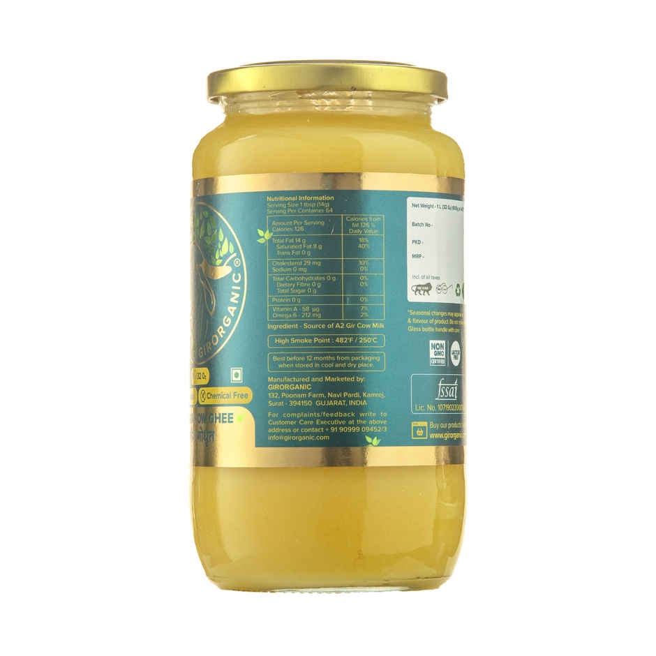 Girorganic A2 Gir Cow Desi Ghee