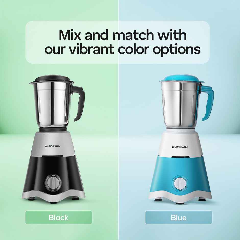 Super Dlx Up to 750W Max Output Juicer Mixer Grinder | 2 Years Warranty | 4 Jars | Black & Grey