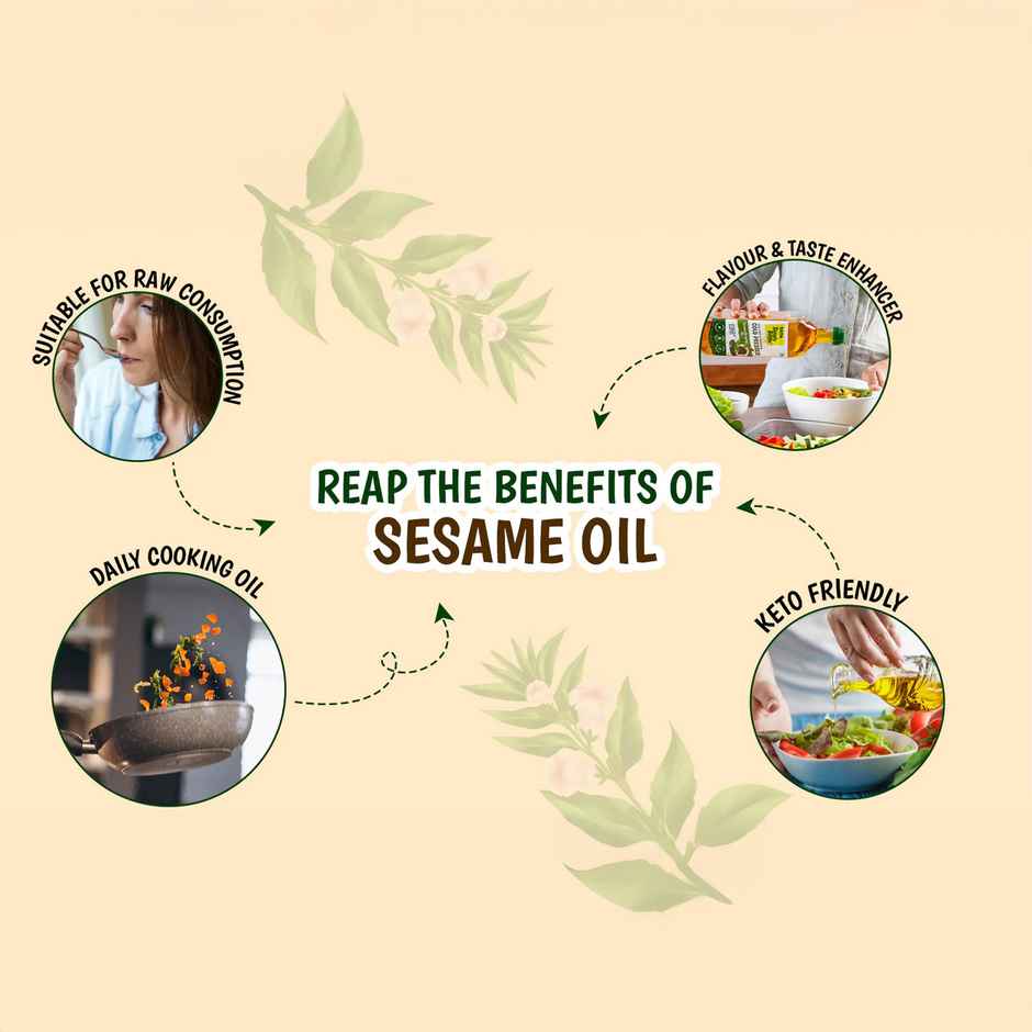 Tata Simply Better Sesame-Gingelly (Til) Cold Pressed Oil | Pure & Unrefined Oil