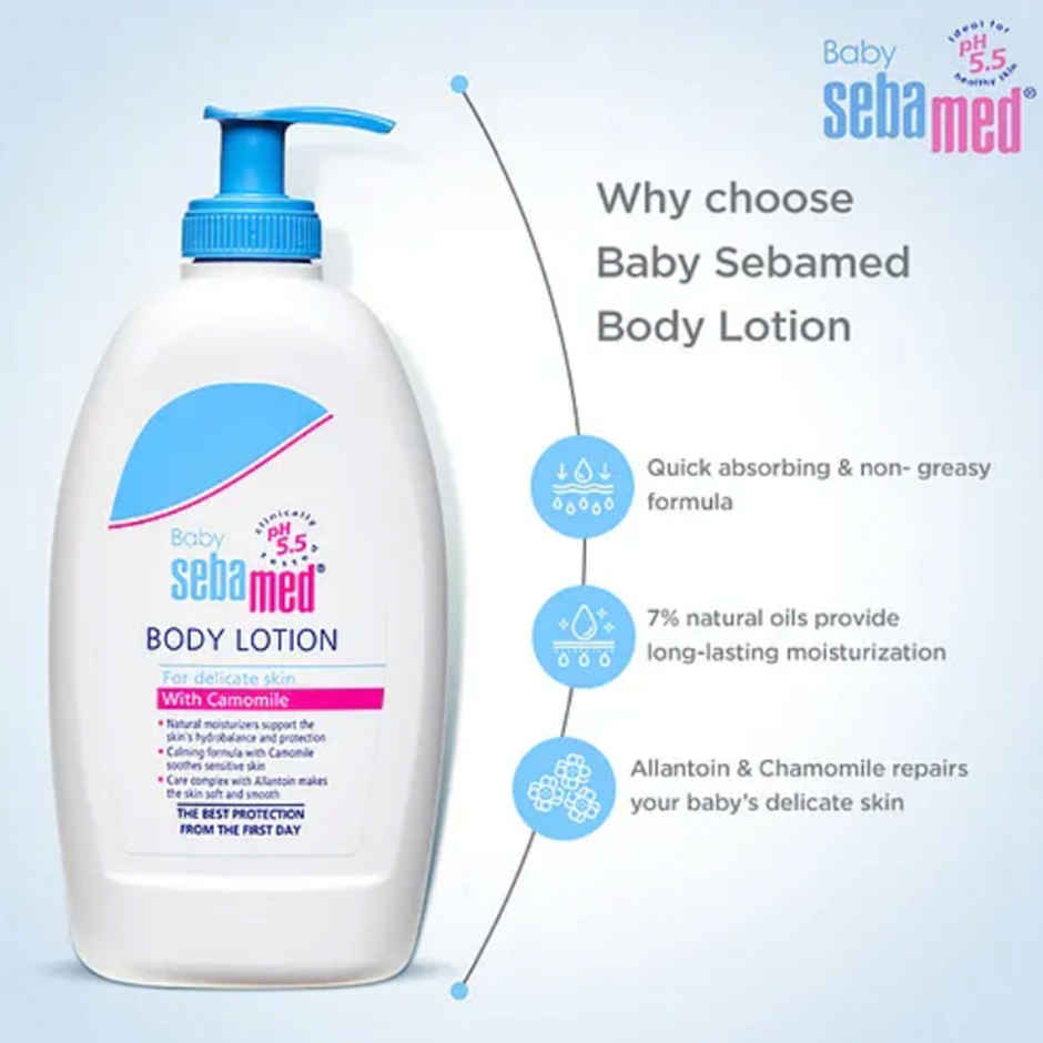 SebaMed Baby Body Lotion, For All Skin Types