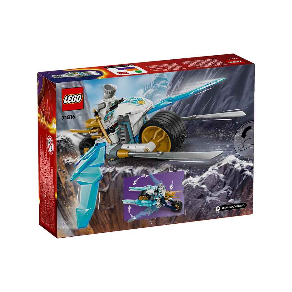 Lego Ninjago Zane’s Ice Motorcycle Toy Set 71816 Building Blocks (84 Pieces)