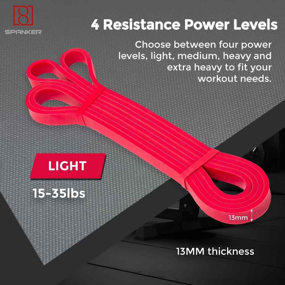 Spanker Sports 13mm Resistance Elastic Band for Fitness, Yoga & Strength Training