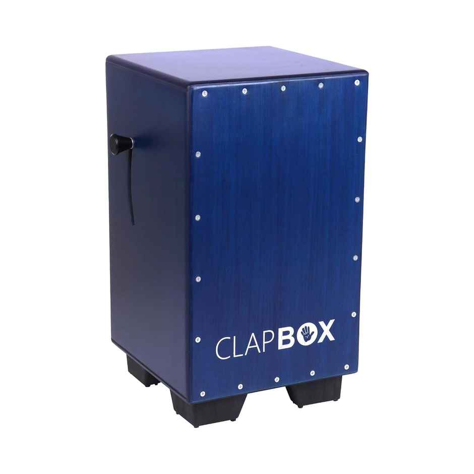 Clapbox Adjustable Snare Cajon Cb40- Blue, Birch Wood (H:50 W:30 L:30) - 3 Internal Snares
