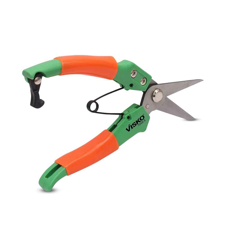Visko 641 Garden Pruner, 10 Inch Garden Bypass Pruning Shears, Tree Trimmers Bypass Pruner | Manual
