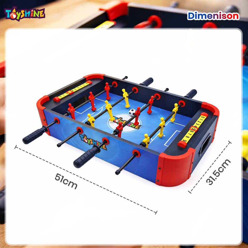 Toyshine Mini Foosball Table - Fun for Kids Ages 6 and Up