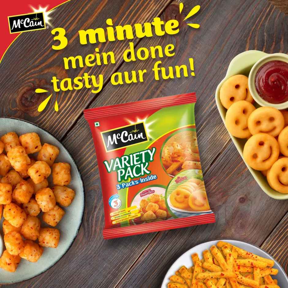 Heinz Tomato Ketchup (435g) & Mccain Variety Pack (550g) Combo