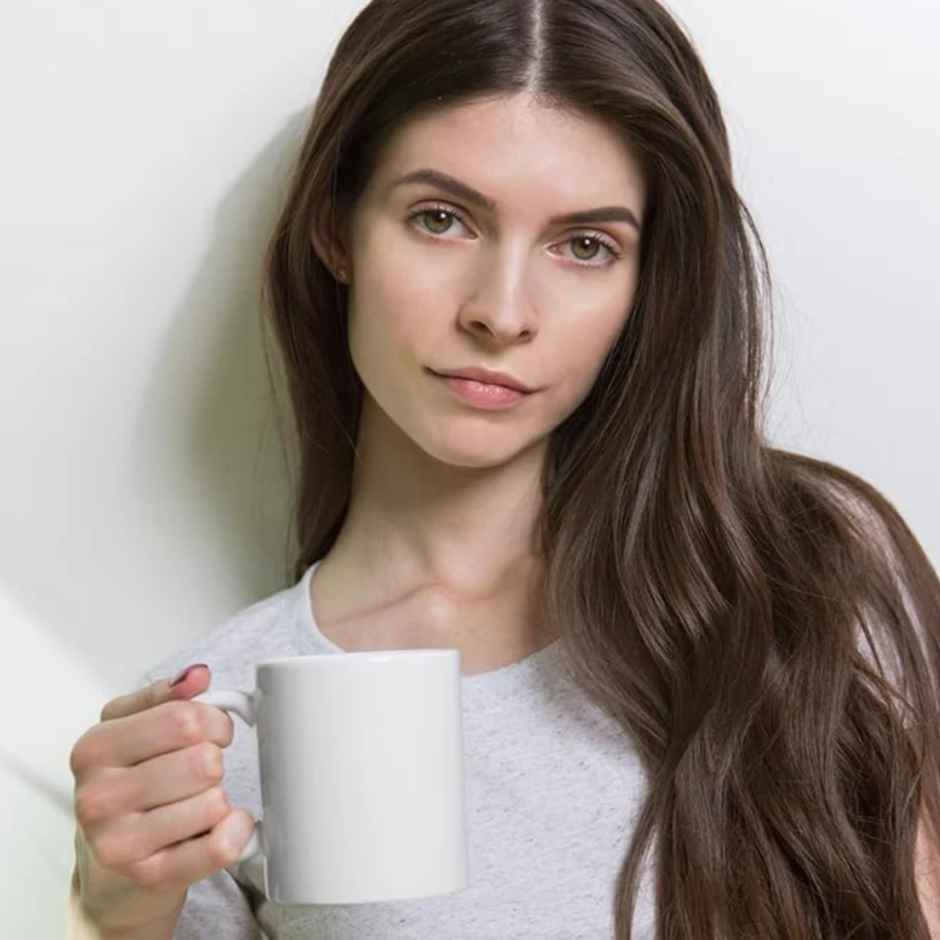 Homez it Ceramic Coffee Mug | 300 ml | White