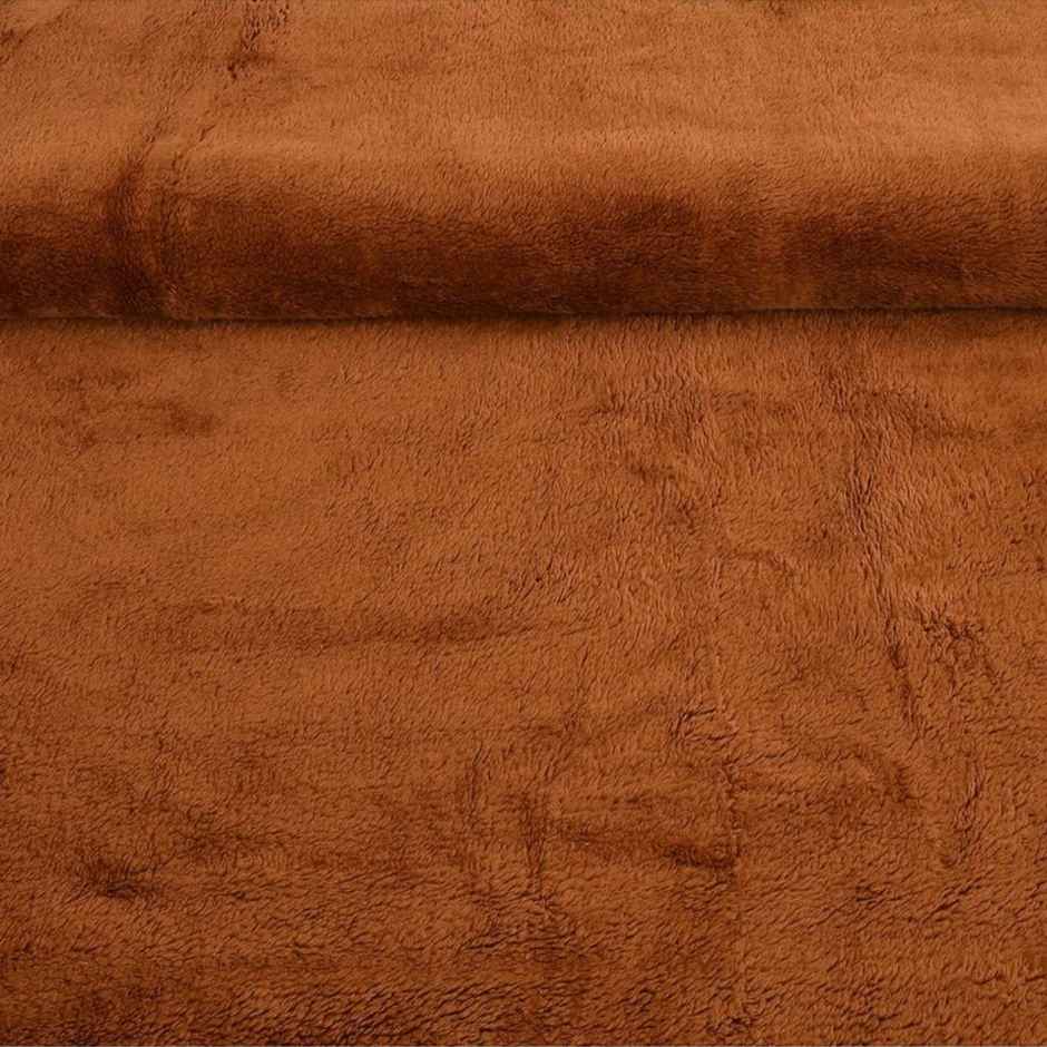 Florida Flannel Blanket for All Season Warm and Super Soft for Double Bed 300 GSM Cinnamon