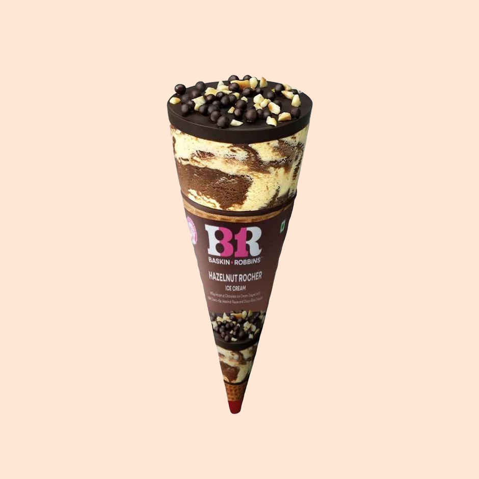 Baskin Robbins Hazelnut Ice Cream Cone | Creamy & Indulgent