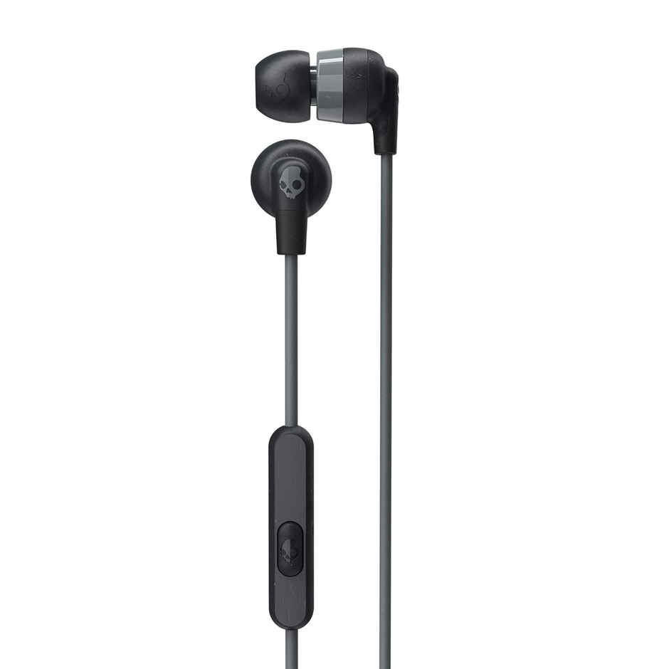 Skullcandy Ink'd+ In-Ear Wired Earbuds, Microphone, Works with Bluetooth Devices and Computers-Black(3.5 mm Jack)