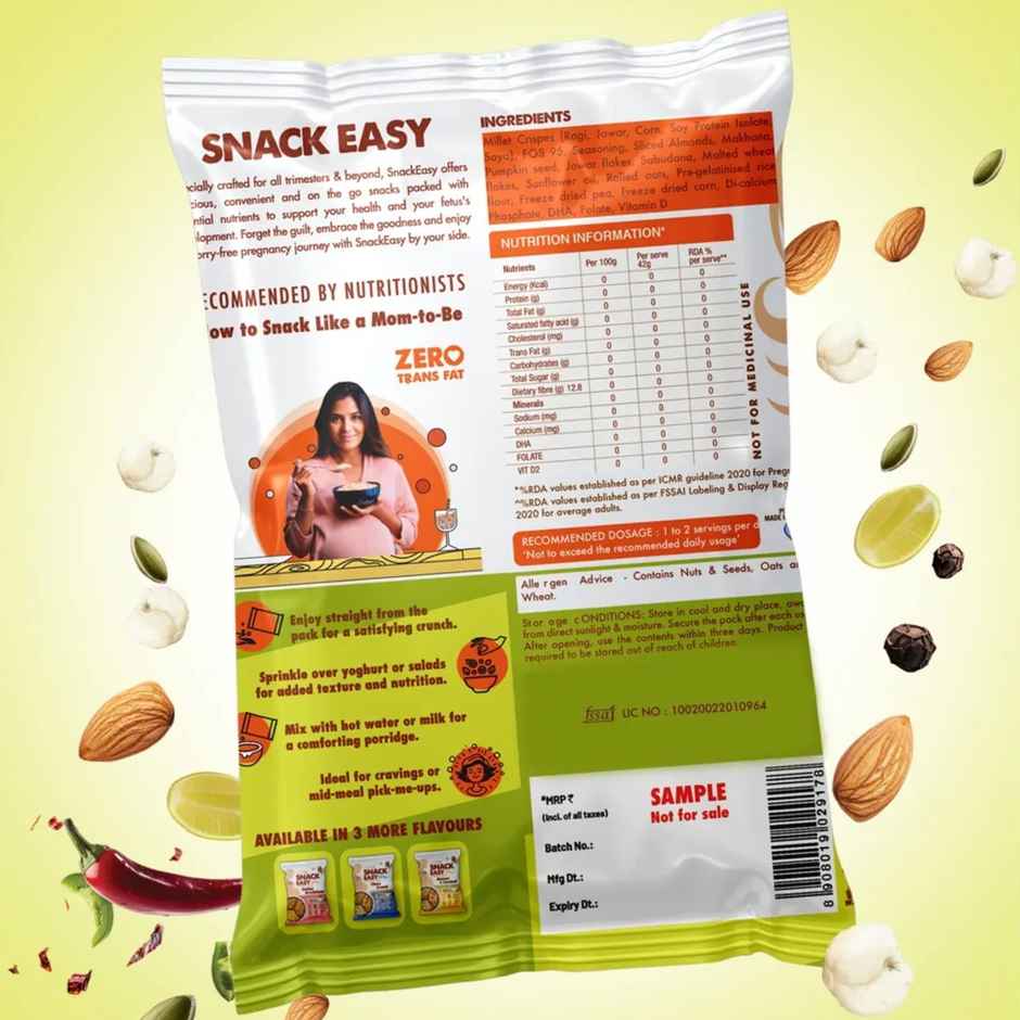 Nutrizoe Snackeasy Desi Masala Instant Powder Mix