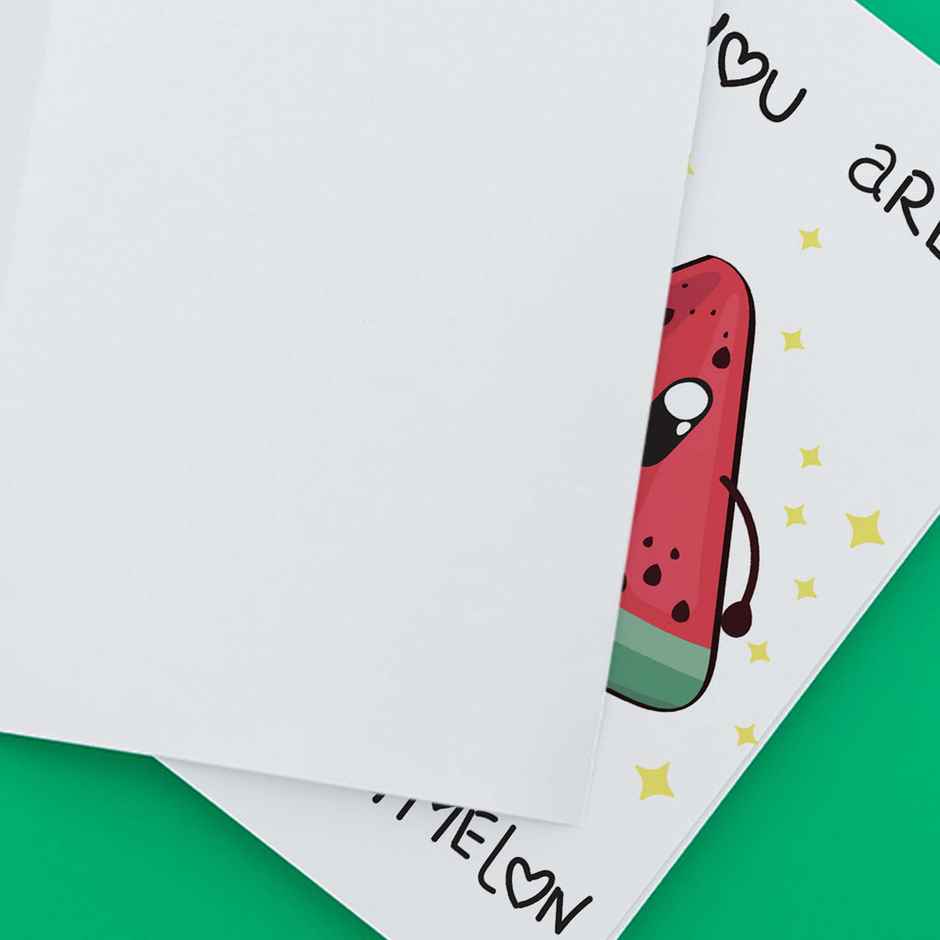 One In Melon Greeting Card | Mad Over Prints