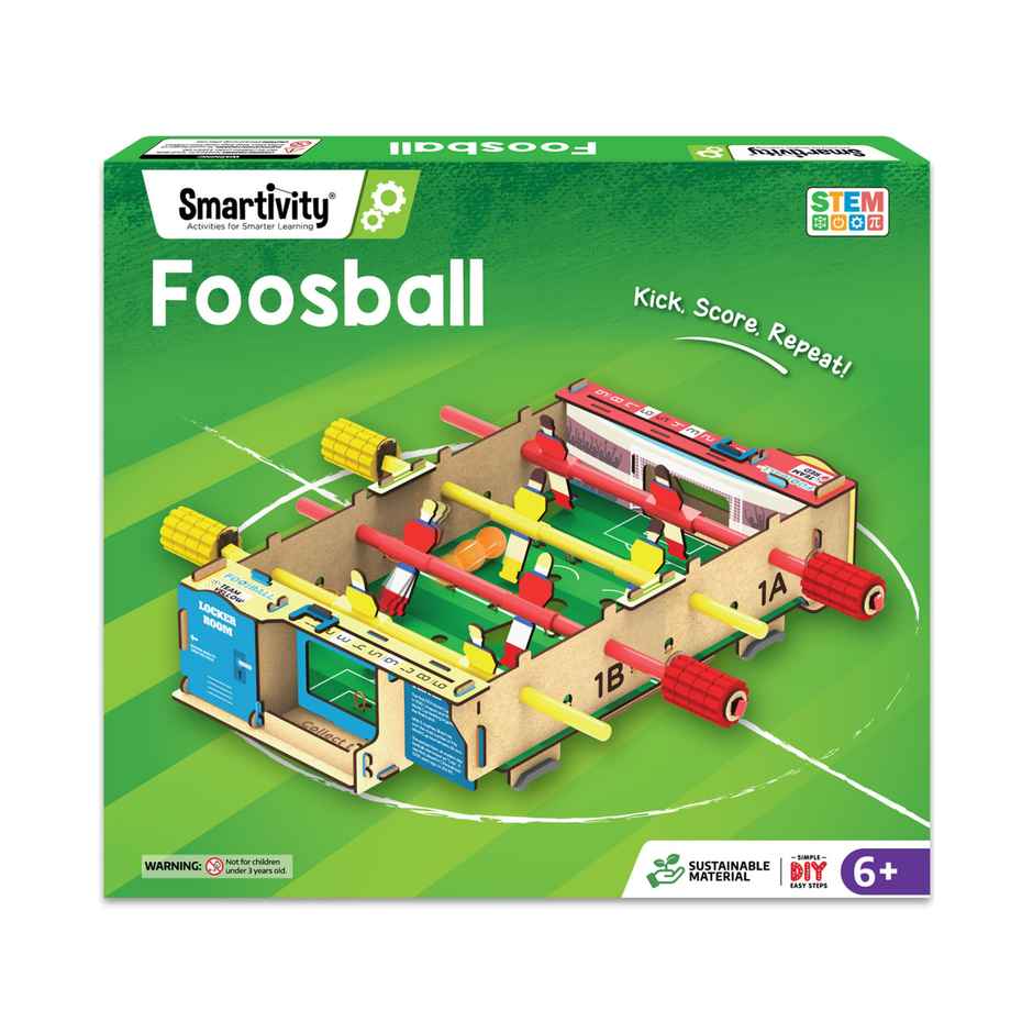 Smartivity Foosball Table Top Indoor Sports Game, Perfect Gift for 6 to 12-Year-Old Kids