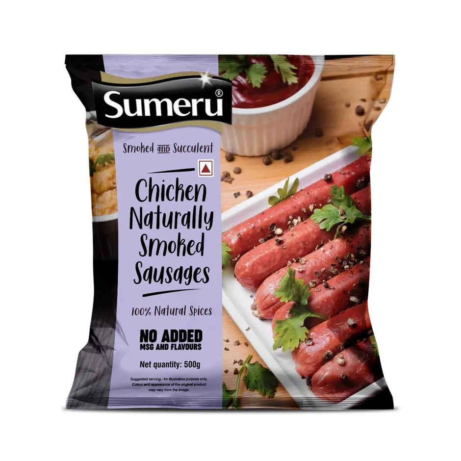 Sumeru Wassup Chicken Sausages Naturally Smoked