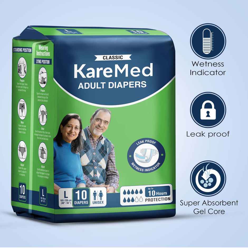 Kare In Adult Diapers Classic - L10 X 12