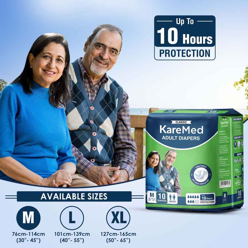 Kare In Adult Diapers Classic - M10 X 12