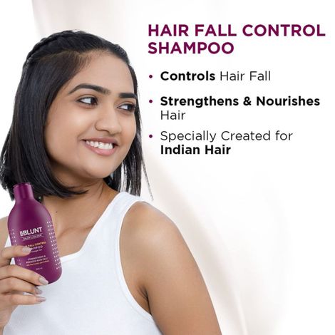 BBlunt Hair Fall Control Shampoo With Pea Protein & Caffeine For Stronger Hair