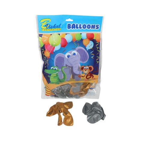 Se7en Balloons - Golden & Silver