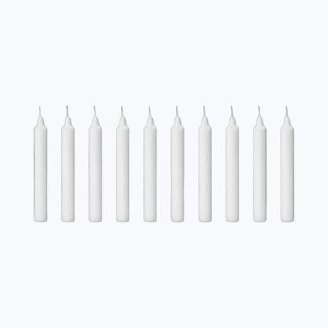 White Candle (Pack Of 10)