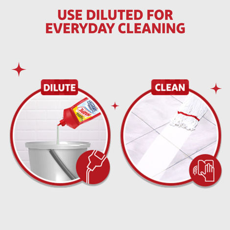 Harpic Lemon Bathroom Cleaner Liquid | Removes Bathroom Stains