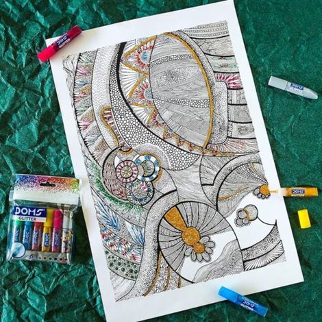 Doms Glitter Colour 5.5.Ml 6 Shades