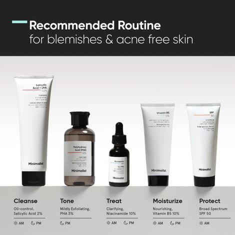 Minimalist Niacinamide 10% Acne and Oil Control Serum For Men & Women.