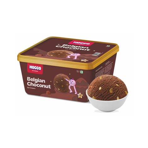 Hocco Belgian Choconut Ice Cream Tub Combo