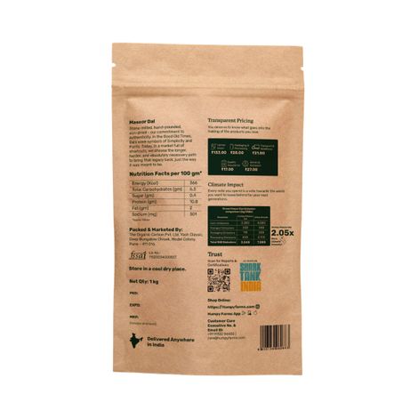 Humpy Farms Organic Masoor Dal