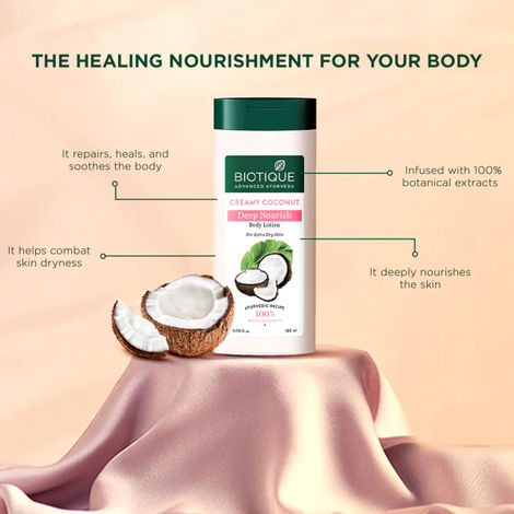 Biotique Creamy Coconut Deep Nourish Body Lotion