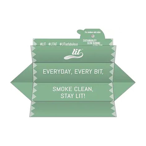 Lit Pro Brown Rolling Paper Tray With Free 2 Thins Cone - Lit(Box)