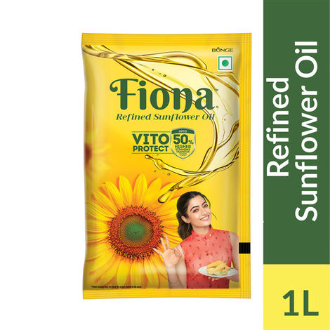 Fiona Refined Sunflower Oil 1L(Pouch)