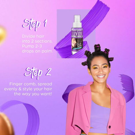 Livon Serum For Dry & Rough Hair For 24 Hour Frizz-Free Smoothness