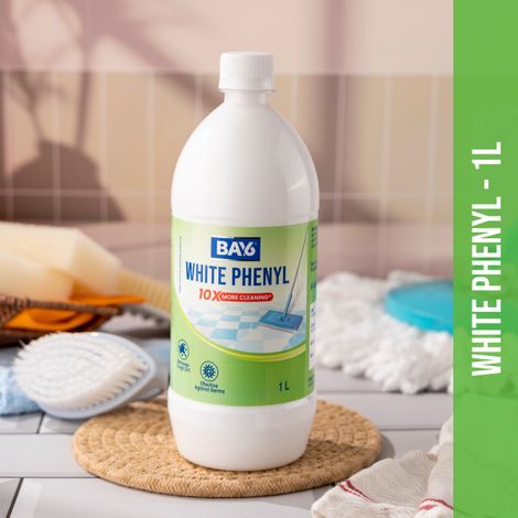 BAY6 White Phenyl Tough Dirt Removal Germ Fighter
