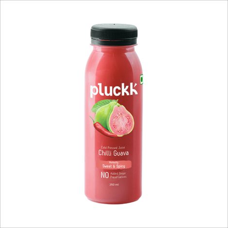 Pluckk Cold-Pressed Guava Fruit Juice | No Added Sugar | No Preservatives | Rich in Antioxidant