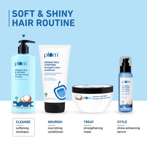 Plum Coconut Milk & Peptides Strength & Shine Shampoo