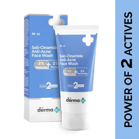 The Derma Co Sali-Cinamide Anti-Acne Face Wash with 2% Salicylic Acid & 2% Niacinamide