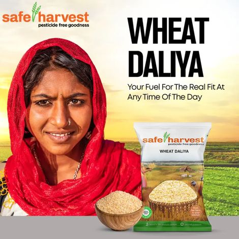 Safe Harvest Pesticide-Free Wheat Daliya