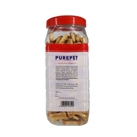 Purepet Chicken Flavour Dog Biscuit Treats Jar