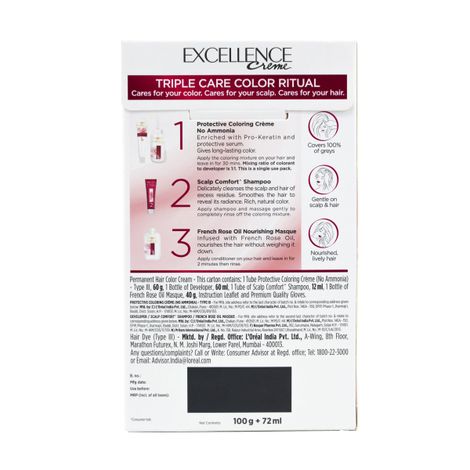 L'Oreal Paris Excellence Creme Hair Color 4 Natural Brown
