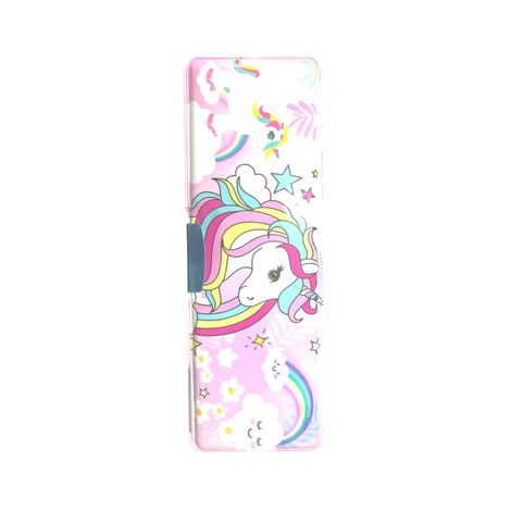 Chrome 892 Assorted Design Magnetic Stationery Box With Integrated Calculator - Assorted