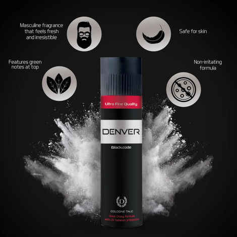 Denver - Black Code Deodorant Spray - For Men