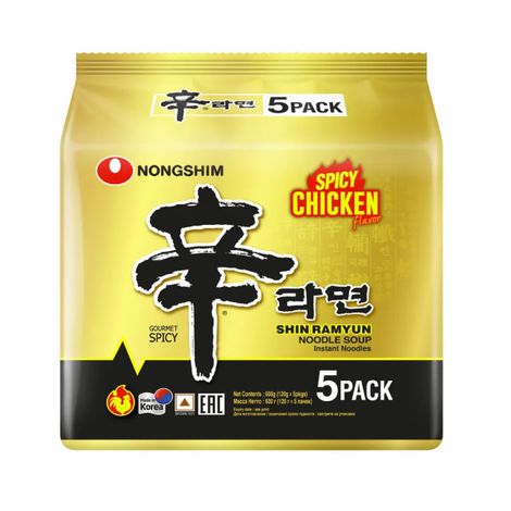 Nongshim Korean Shin Ramyun Noodle Soup With Spicy Chicken Flavour | Non Veg