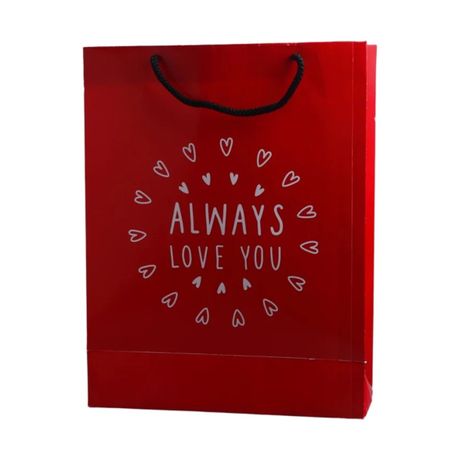 Archies Always Love You Paper Gift Bag Medium | Red