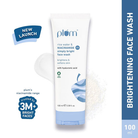 Plum Simply Bright 2% Niacinamide Face Wash With Rice Water