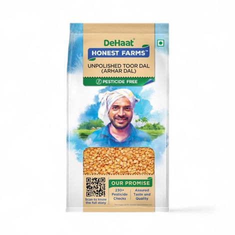 Dehaat Honest Farms Unpolished Toor Dal | Arhar Dal